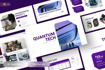 Quantum Tech PowerPoint Template